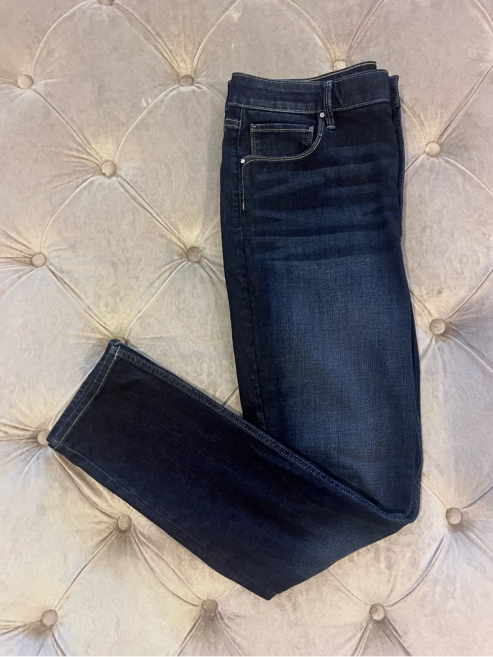 White House Black Market Navy Slim Jeans Size 12